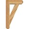 Ekena Millwork Traditional Craftsman Rough Sawn Bracket w/ Offset Brace, Western Red Cedar, 6"W x 18"D x 30"H BKT0604X18X30TRA04RWR - alternate 2
